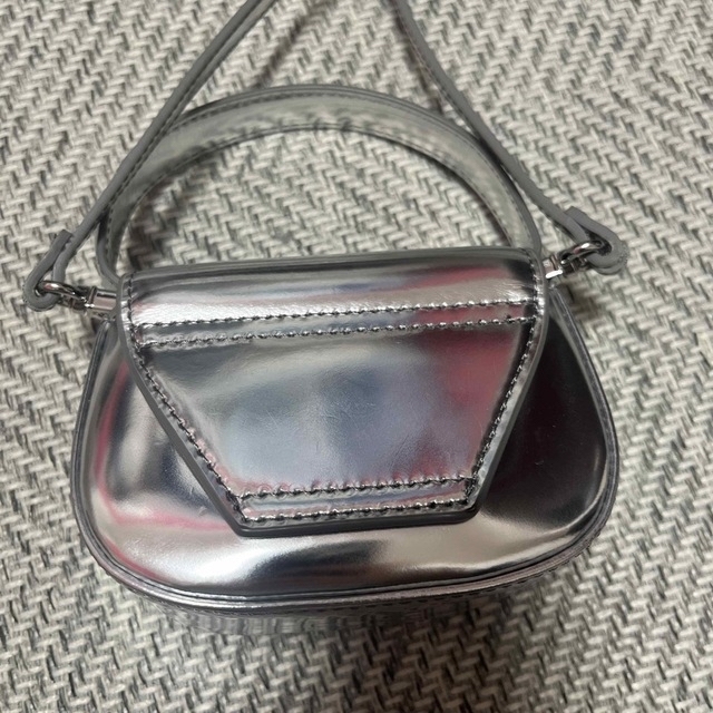 DIESEL - DIESEL ディーゼル 1Dr ミニバッグ シルバーの通販 by らき