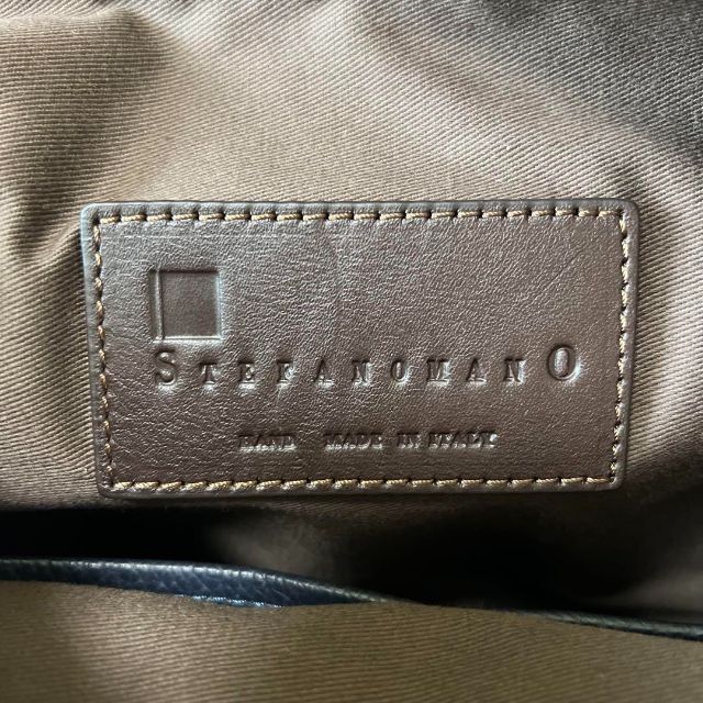 ご予約品】 極美品 ステファノマーノ ショルダーバッグ レザー シボ革