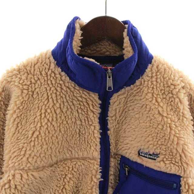 patagonia(パタゴニア)のPatagonia ボアジャケット M ベージュ 青 23024 USA製 メンズのジャケット/アウター(その他)の商品写真