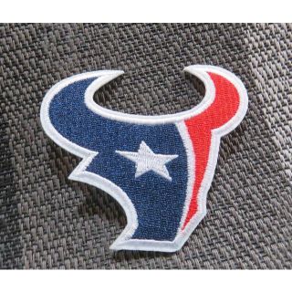 星条紺赤闘牛NFLヒューストン・テキサンズTexans刺繍ワッペン■新品アメフト(アメリカンフットボール)