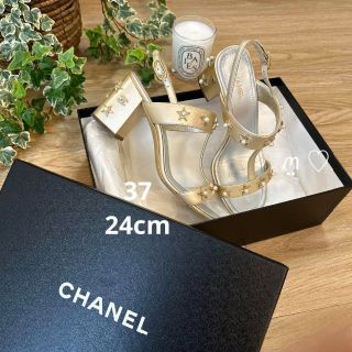 CHANEL コメット 白 ストラップサンダル