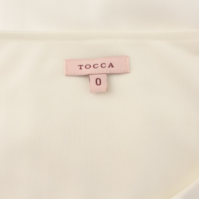 TOCCA(トッカ)のトッカ ルミナス ブラウス シャツ フリル レース 七分袖 0 S 白 レディースのトップス(その他)の商品写真