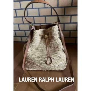 ラルフローレン(Ralph Lauren)のLAUREN ラルフローレン　ラフィア　ショルダーバッグ　米国購入新品(ショルダーバッグ)