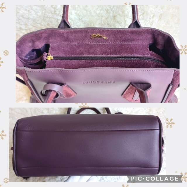 LONGCHAMP(ロンシャン)の良品! 【ロンシャン】ペネロペ トートバッグ 滑らかスエードレザー ボルドー レディースのバッグ(トートバッグ)の商品写真