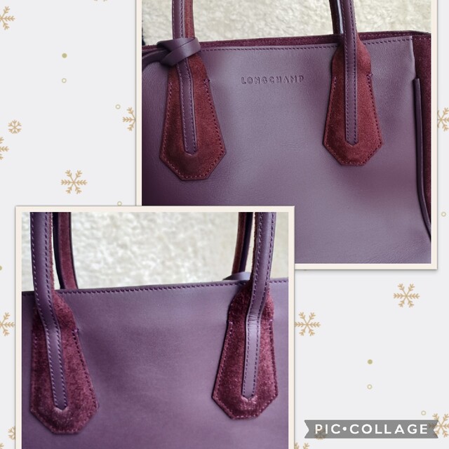 LONGCHAMP(ロンシャン)の良品! 【ロンシャン】ペネロペ トートバッグ 滑らかスエードレザー ボルドー レディースのバッグ(トートバッグ)の商品写真