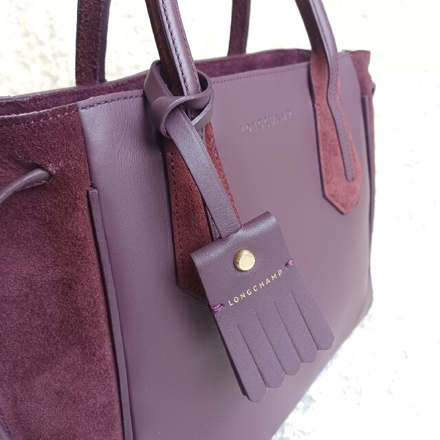 LONGCHAMP(ロンシャン)の良品! 【ロンシャン】ペネロペ トートバッグ 滑らかスエードレザー ボルドー レディースのバッグ(トートバッグ)の商品写真