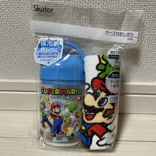 ニンテンドースイッチ(Nintendo Switch)のスーパーマリオ   ケース付おしぼりセット(弁当用品)