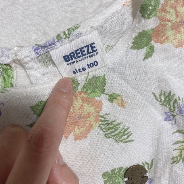 BREEZE(ブリーズ)のゆっこ様専用【BREEZE】花柄セットアップ♡100 キッズ/ベビー/マタニティのキッズ服女の子用(90cm~)(Tシャツ/カットソー)の商品写真