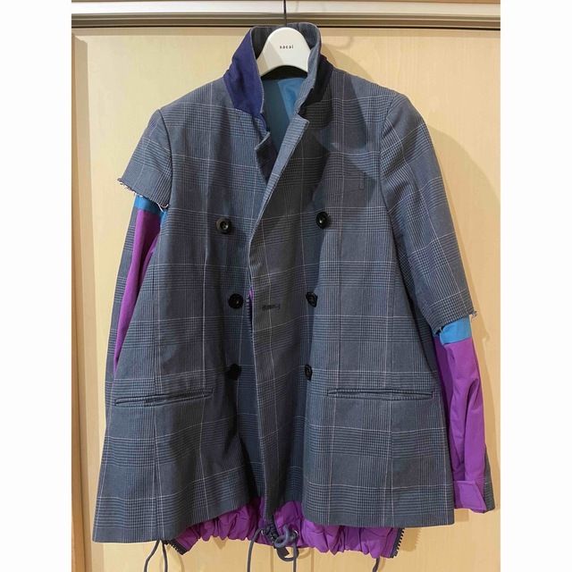 sacai(サカイ)のsacai サカイ　19-04248 ジャケット　pコート メンズのジャケット/アウター(テーラードジャケット)の商品写真
