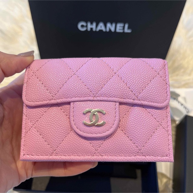 新品❤️CHANEL シャネル マトラッセ キャビアスキン コンパクト ...