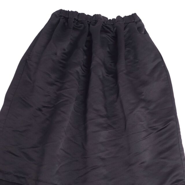 COMME des GARCONS(コムデギャルソン)の美品 コムデギャルソン COMME des GARCONS GIRL スカート フレアスカート ひざ丈 無地 ボトムス レディース S ブラック レディースのスカート(ひざ丈スカート)の商品写真
