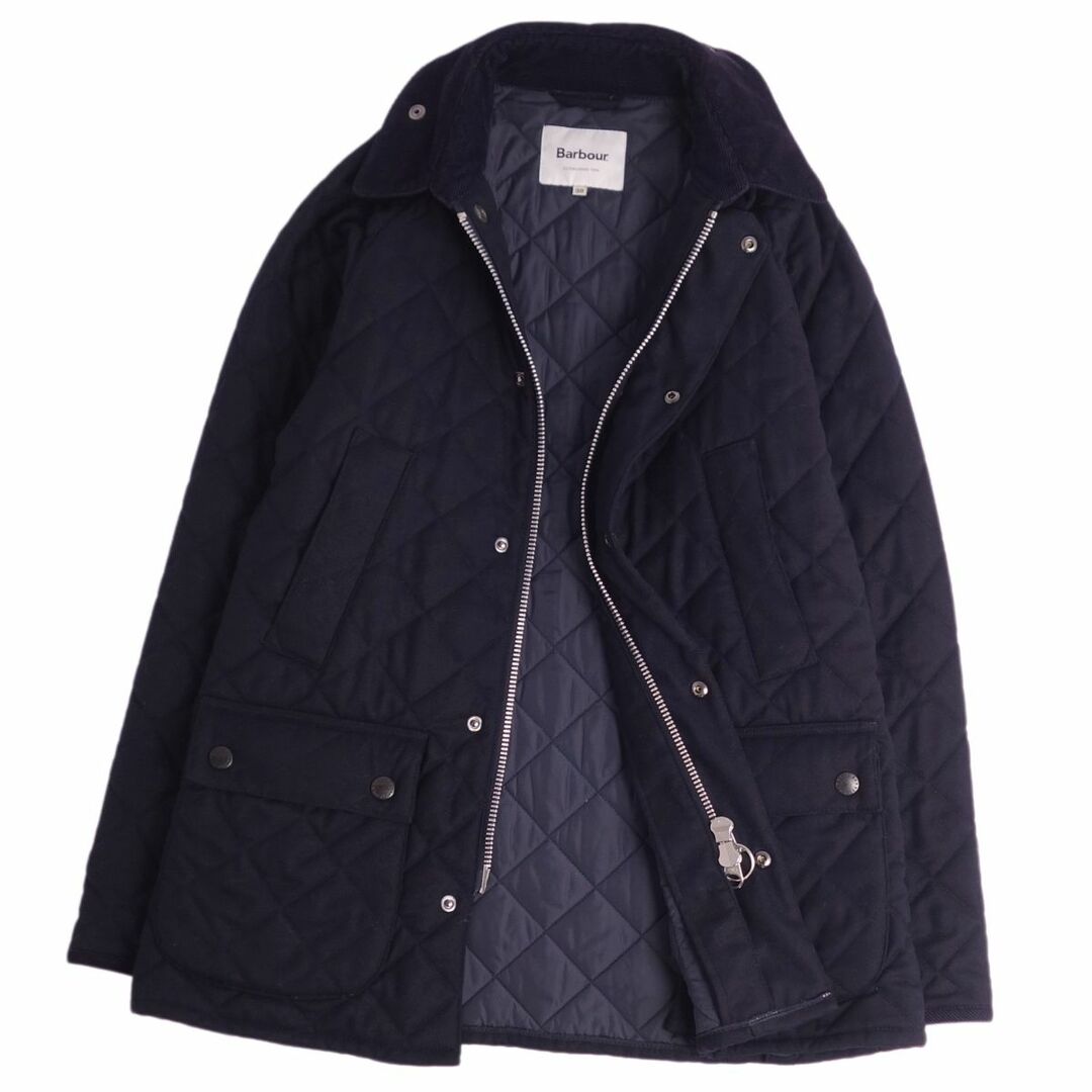 Barbour バブアー SHIPS別注 ウールビデイル キルティングジャケット ネイビー 34 1902280