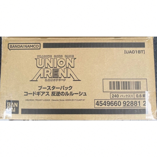 未開封1カートンUNION ARENA ブースターコードギアス 反逆のルルーシュ