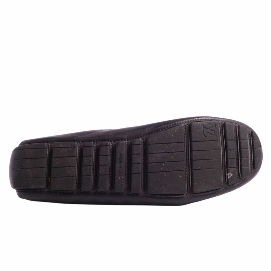ルイヴィトン LOUIS VUITTON ローファー ドライビングシューズ レザーシューズ カーフレザー ベルト シューズ 靴 レディース 38.5(25.5cm相当) ブラック