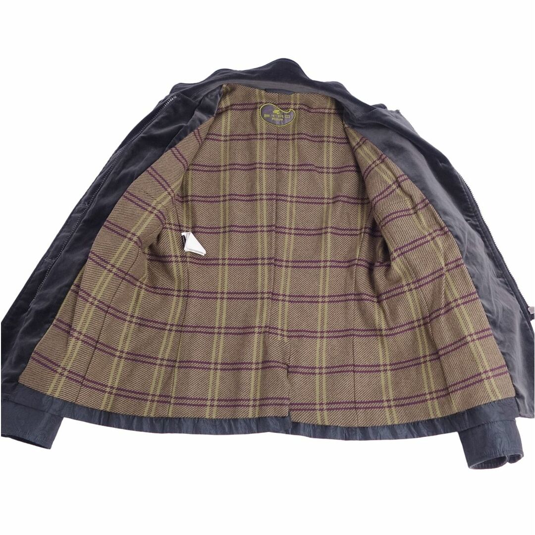 ETRO - 美品 エトロ ETRO ジャケット ペイズリー柄 総柄 ベロア ジップ