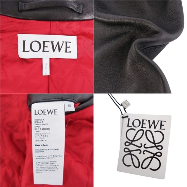LOEWE - 未使用 ロエベ LOEWE ジャケット 21SS レザージャケット LOEWE - 未使用 ロエベ LOEWE ジャケット 21SS レザージャケット