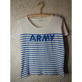 チャンピオン(Champion)のo6066　チャンピオン　レディース　ボーダー　ARMY　デザイン　tシャツ(Tシャツ(半袖/袖なし))