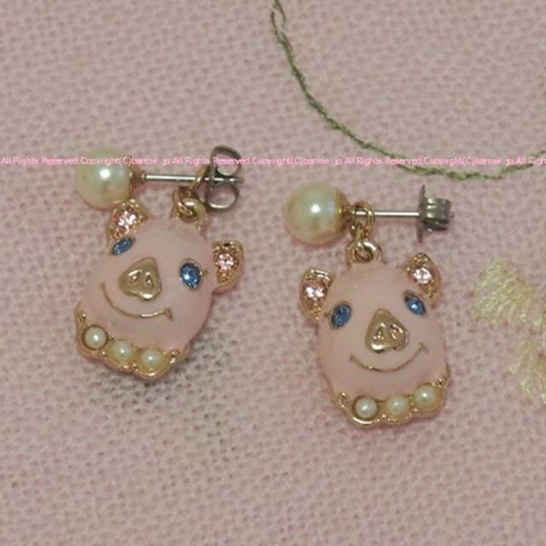 ANNA SUI アナスイ ラッキモチーフ キュートなピンクのブタちゃん ピアス | フリマアプリ ラクマ