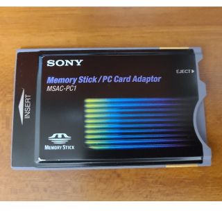 ソニー(SONY)のPCカードアダプター MSAC-PC1+メモリースティック（64MB）(PCパーツ)