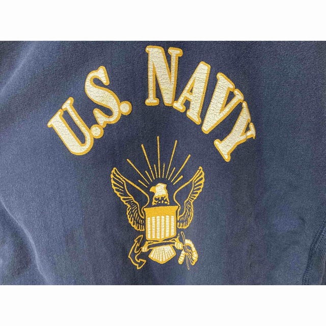 リバースウィーブ　80s navy 軍物　トリコタグ　 メンズのトップス(スウェット)の商品写真
