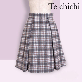 テチチ(Techichi)のテチチ チェック ウール プリーツ スカート(ひざ丈スカート)