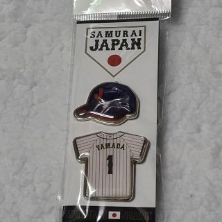 トウキョウヤクルトスワローズ(東京ヤクルトスワローズ)の東京ヤクルトスワローズ　1山田哲人　侍ジャパン　ピンバッジ(応援グッズ)