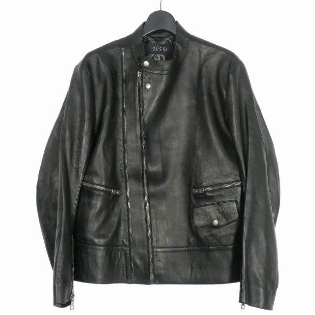 注目ショップ Gucci - グッチ GUCCI レザー ライダースジャケット