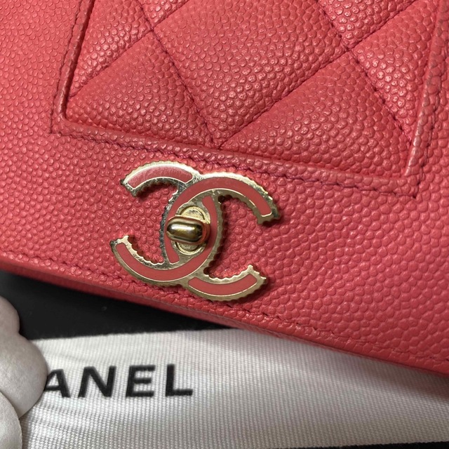 CHANEL(シャネル)の【美品☆30番台】CHANEL ミニウォレット マドモアゼル / ピンク レディースのファッション小物(財布)の商品写真