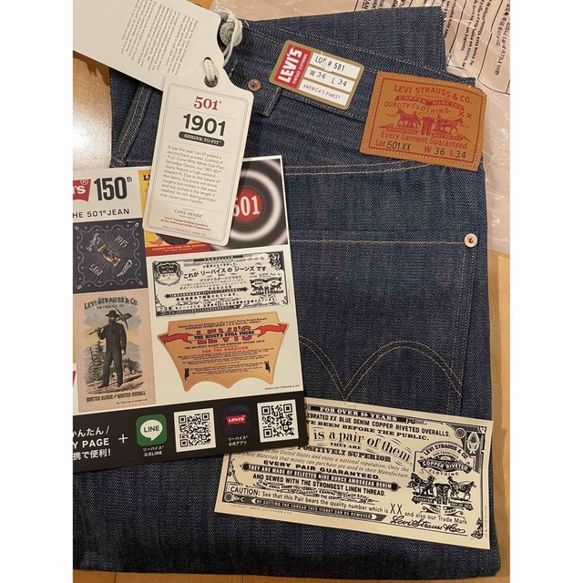 Levi’s 150周年 1901 501xx W36 white oak