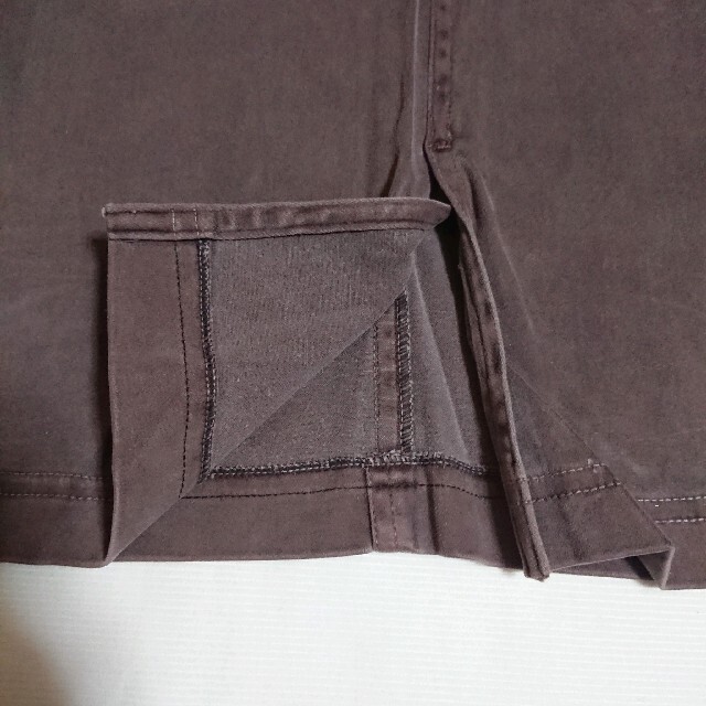 デニムスカート ひざ丈 ストレッチ ウエスト61㎝ レディースのスカート(ひざ丈スカート)の商品写真