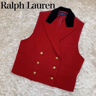 ラルフローレン(Ralph Lauren)のRALPH LAUREN ラルフ ローレン　レトロ　ヴィンテージベスト　金ボタン(ベスト/ジレ)