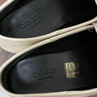 GW特別価格!グッチ ブリクストン アイボリー ホースビット ローファー