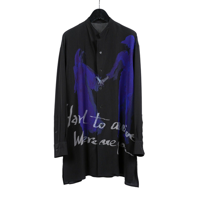 yohji yamamoto 20ss 手繋ぎ　シルクシャツ