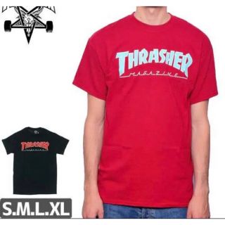 スラッシャー(THRASHER)の【スラッシャー THRASHER スケボー Tシャツ】USAモデル　レッド(Tシャツ/カットソー(半袖/袖なし))