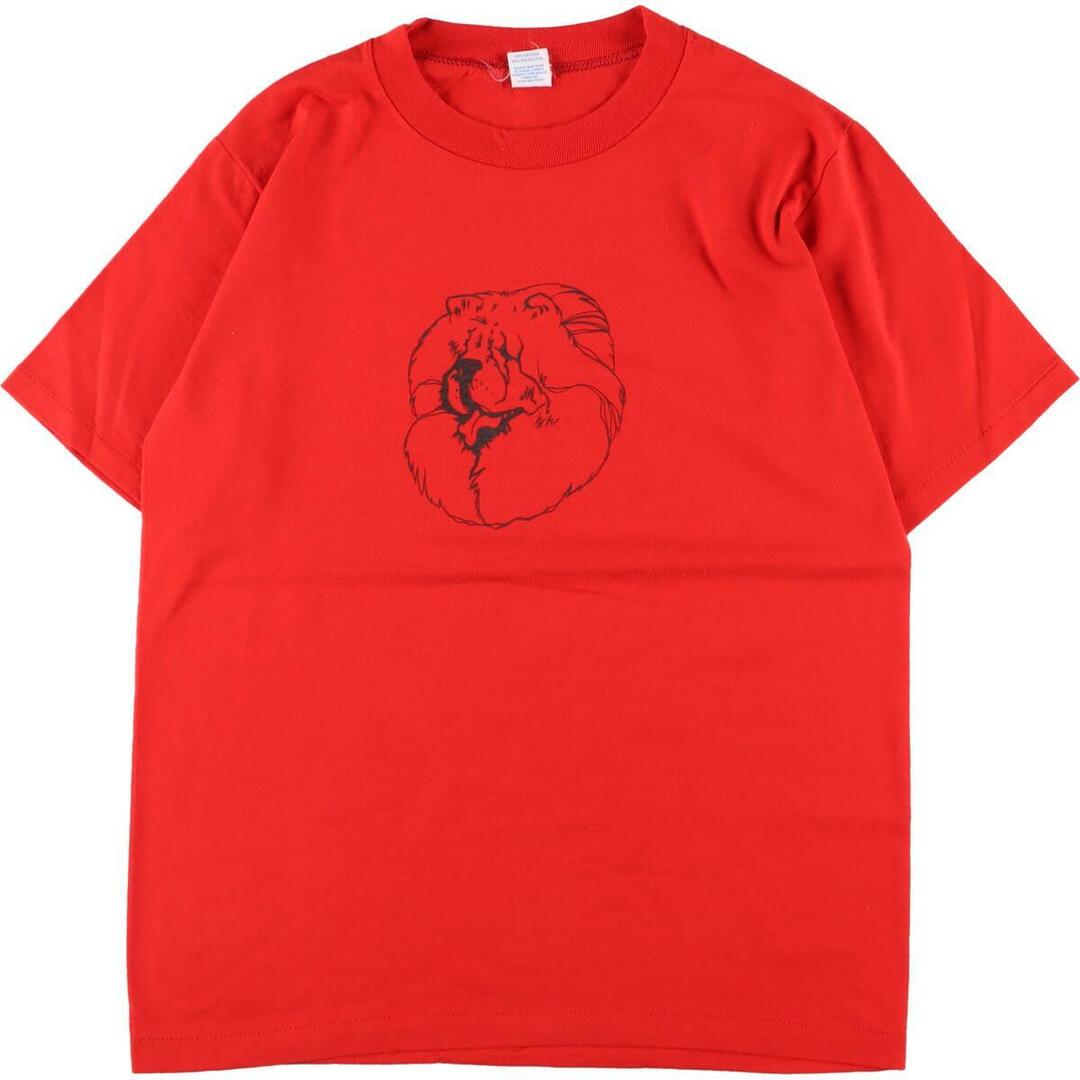 90年代 MJ SOFFE COMPANY 犬柄 アニマルプリントTシャツ USA製 メンズS ヴィンテージ /eaa323895