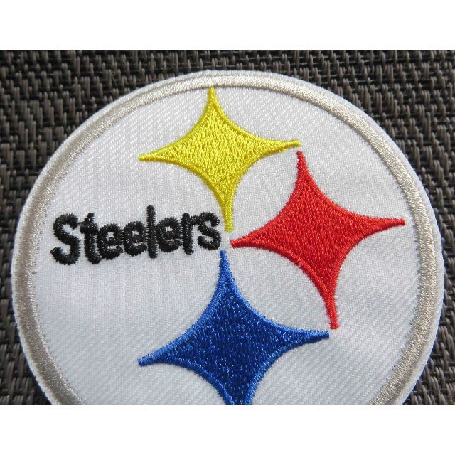 激渋■鋼鉄NFLピッツバーグ・スティーラーズSteelersアメフト刺繍ワッペン スポーツ/アウトドアのスポーツ/アウトドア その他(アメリカンフットボール)の商品写真