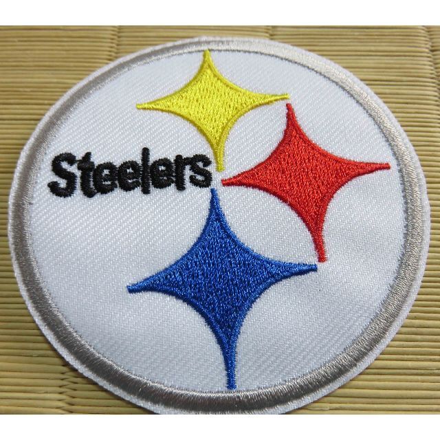 激渋■鋼鉄NFLピッツバーグ・スティーラーズSteelersアメフト刺繍ワッペン スポーツ/アウトドアのスポーツ/アウトドア その他(アメリカンフットボール)の商品写真