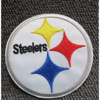 激渋■鋼鉄NFLピッツバーグ・スティーラーズSteelersアメフト刺繍ワッペン(アメリカンフットボール)