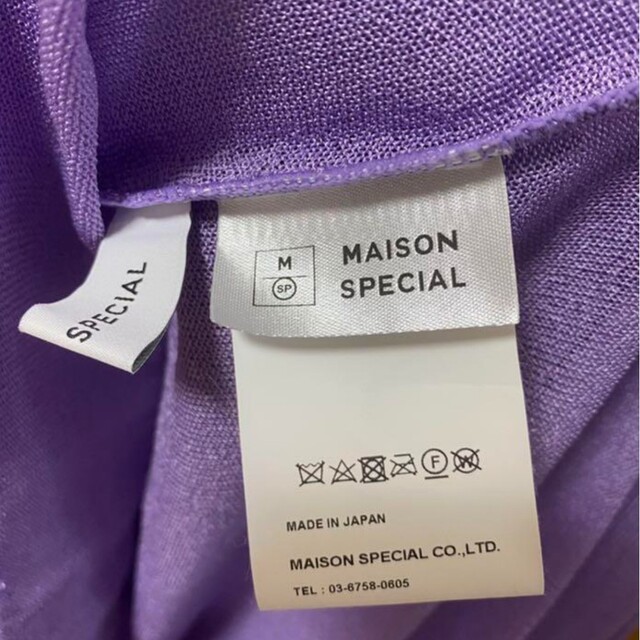 MAISON SPECIAL(メゾンスペシャル)のMAISON SPECIAL プリーツニット シアーワンピース レディースのワンピース(その他)の商品写真