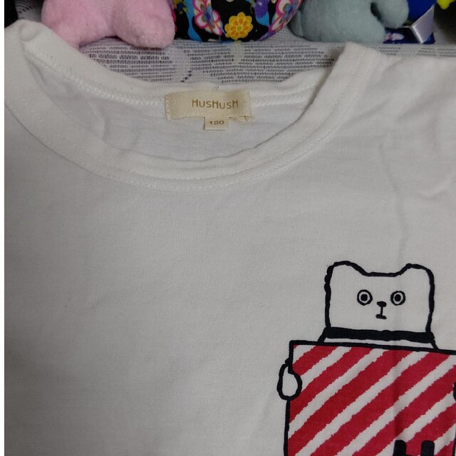 HusHush - ハッシュアッシュ 半袖Tシャツ ホワイト 120cmの通販 by ...
