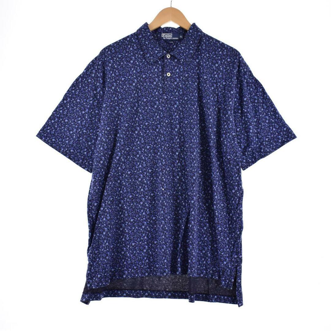 Ralph Lauren(ラルフローレン)の古着 ラルフローレン Ralph Lauren POLO by Ralph Lauren 花柄 半袖 ポロシャツ メンズL /eaa323468 メンズのトップス(ポロシャツ)の商品写真