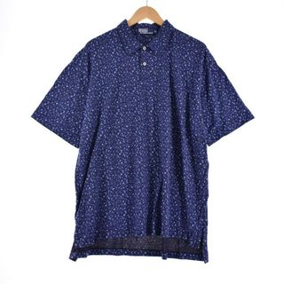 ラルフローレン(Ralph Lauren)の古着 ラルフローレン Ralph Lauren POLO by Ralph Lauren 花柄 半袖 ポロシャツ メンズL /eaa323468(ポロシャツ)