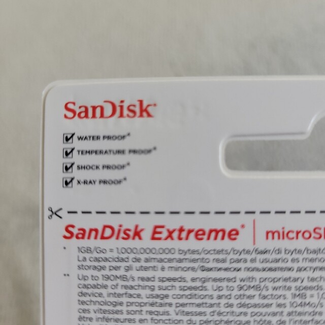 SanDisk Extreme micro SDXC 128GB　マイクロ　sd スマホ/家電/カメラのスマホ/家電/カメラ その他(その他)の商品写真