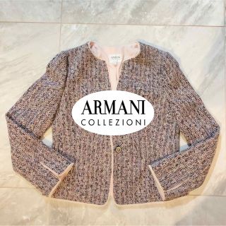 アルマーニコレツィオーニ ARMANI collezioni ノーカラージャケット