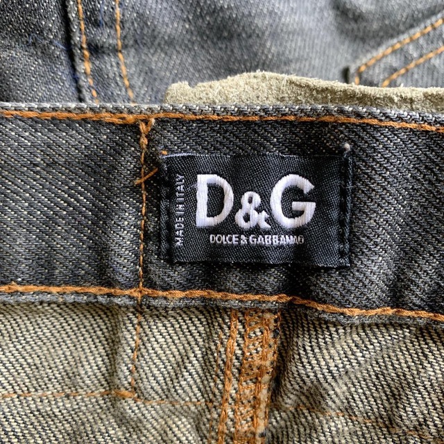 D&G DOLCE&GABBANA ロゴラベル装飾デニムミニスカート 入荷中