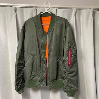 アルファインダストリーズ(ALPHA INDUSTRIES)のアルファ インダストリーズ MA-1 カーキ&オレンジ(フライトジャケット)