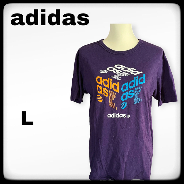 adidas(アディダス)のadidas / アディダス 半袖Tシャツ スポーツウェア パープル メンズのトップス(Tシャツ/カットソー(半袖/袖なし))の商品写真