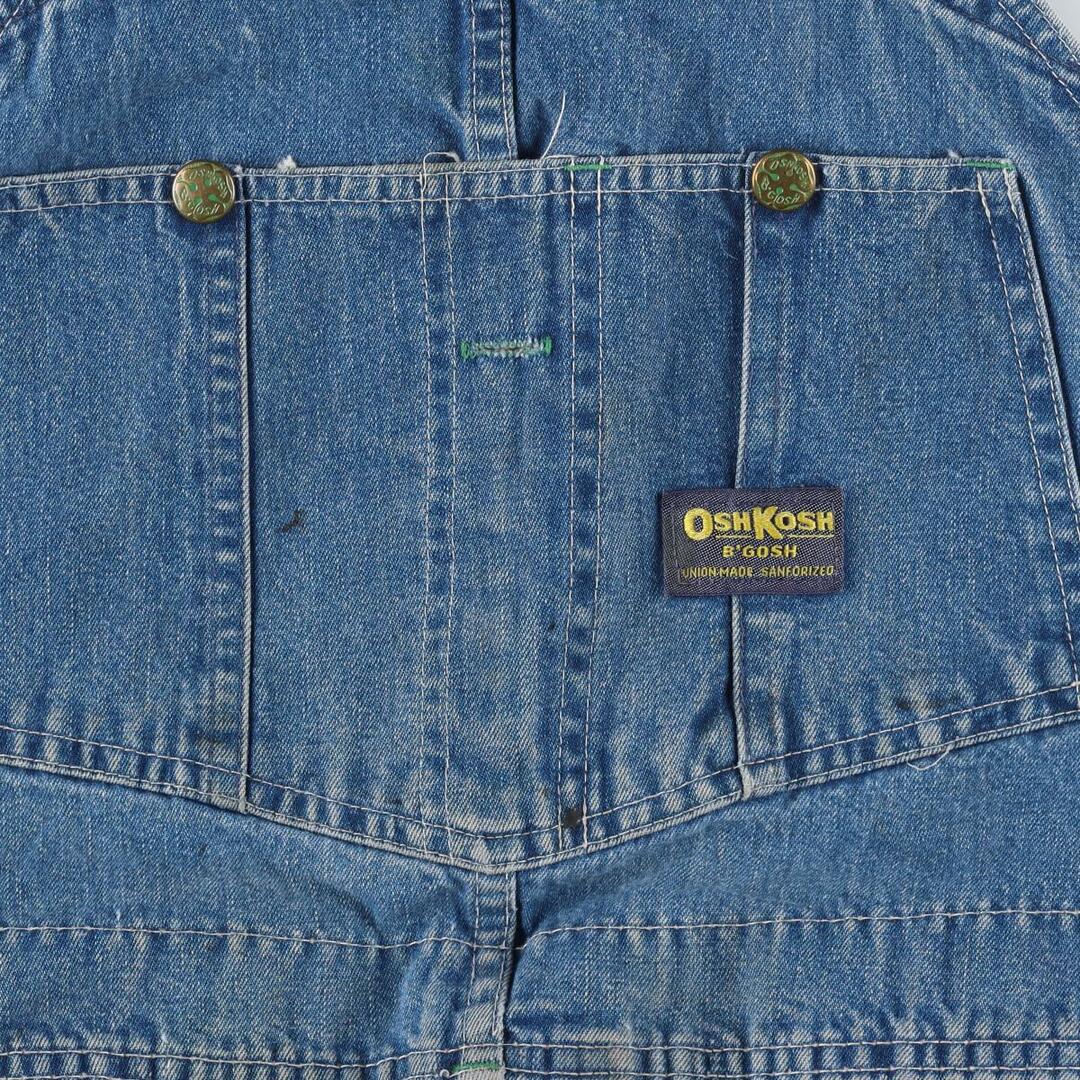 OshKosh(オシュコシュ)の古着 ビッグサイズ 70年代 オシュコシュ Osh kosh デニムオーバーオール USA製 メンズw44 ヴィンテージ /eaa319896 メンズのパンツ(サロペット/オーバーオール)の商品写真