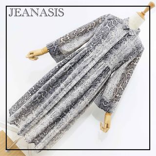 ジーナシス(JEANASIS)の«JEANASIS» パイソン柄 ワンピース 個性派 X-girl トラヴァス(ロングワンピース/マキシワンピース)