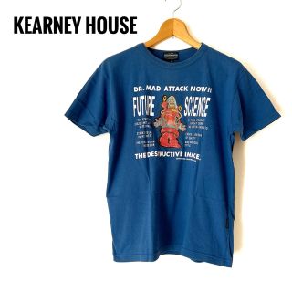 カーニー(kearny)のKEARNEY HOUSE Tシャツ　L　ティーシャツ　ブルー　メンズ　トップス(Tシャツ/カットソー(半袖/袖なし))